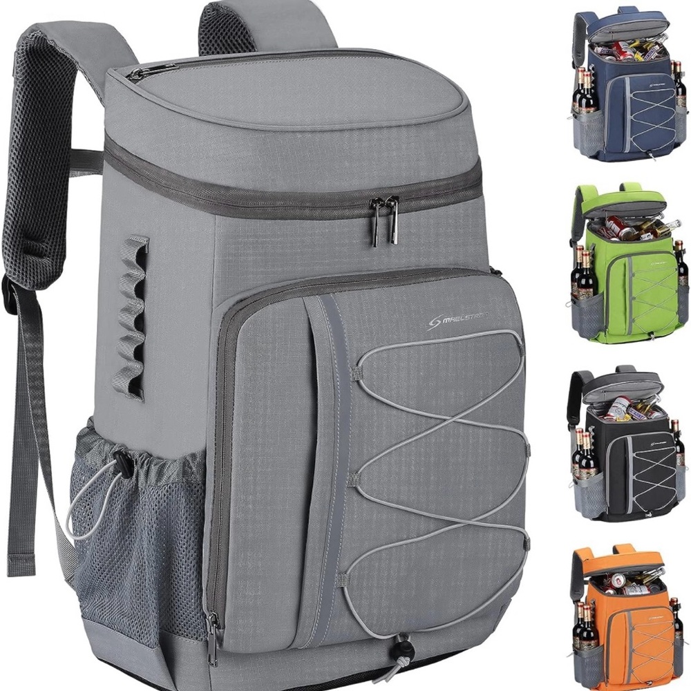 Maelstrom Cooler Backpack,35 Can Backpack Cooler Leakproof,Insulated Soft Cooler